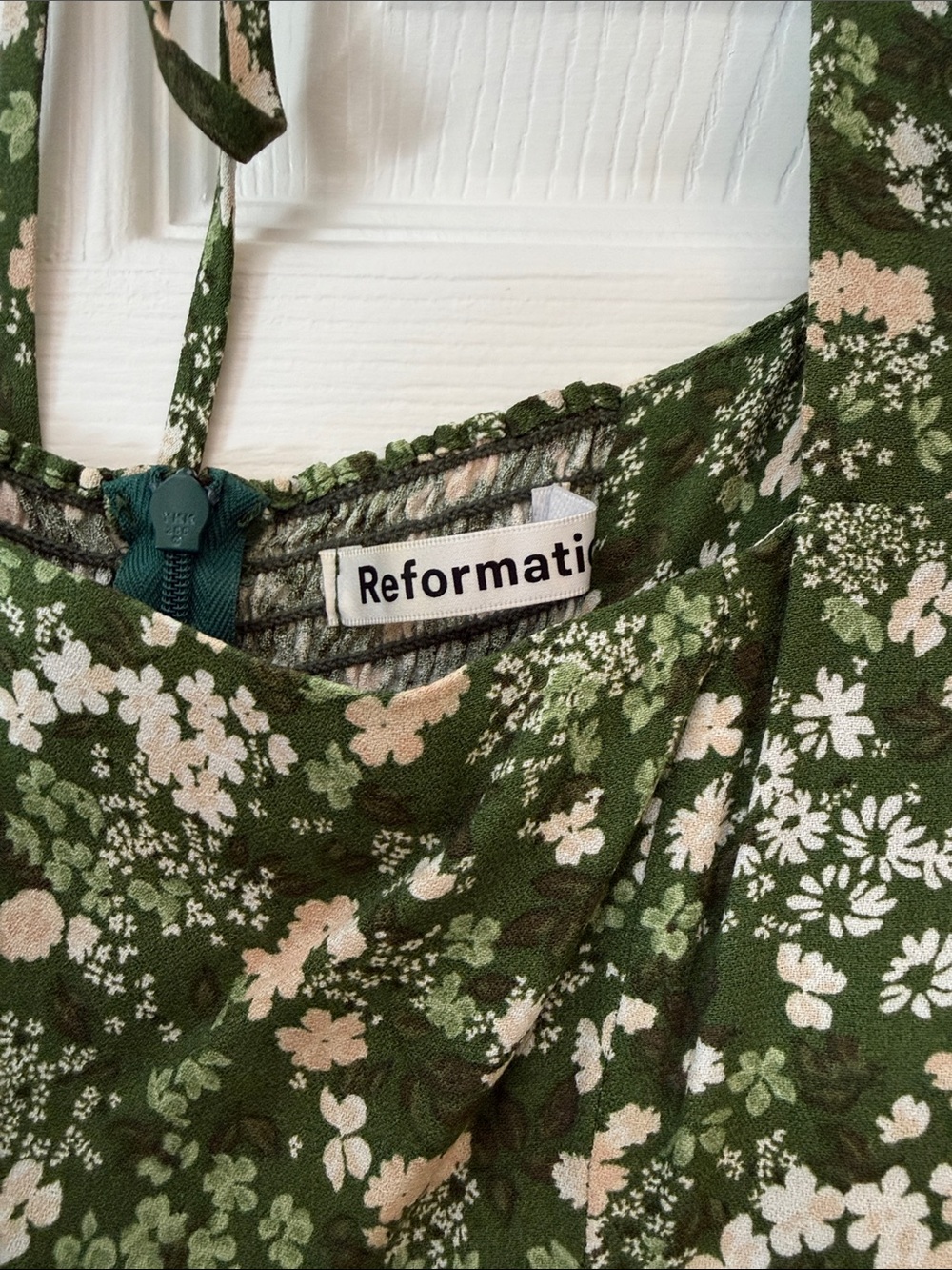 Reformation Enid Dress Autumnal - Size 6 - Picture 3 of 4